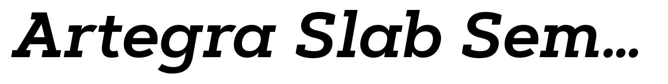 Artegra Slab SemiBold Italic